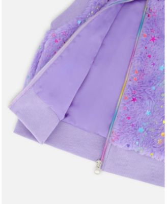 Girls' Faux Fur Zipped Vest - Little Kid