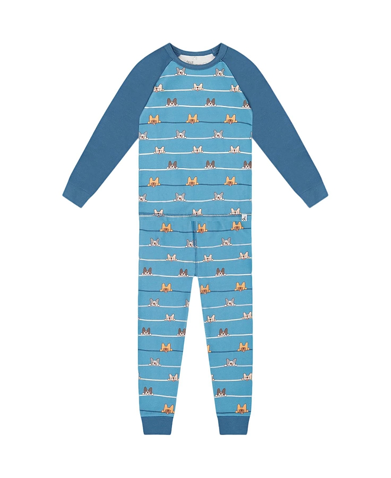 Deux Par Deux Boys' Two-piece Organic Cotton Pajama Set - Baby In Multi