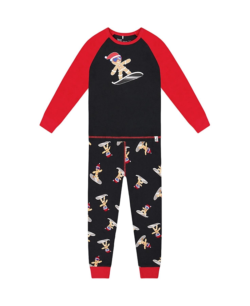 Deux Par Deux Boys' Two-piece Organic Cotton Pajama Set - Baby In Multi