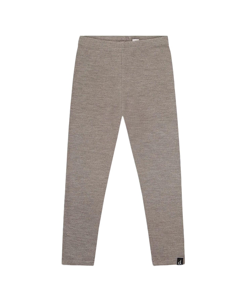 Deux Par Deux Girls' Super Soft Ribbed Leggings - Baby In Brown