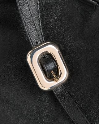 Mabel Buckle Detail Leather Tote Bag