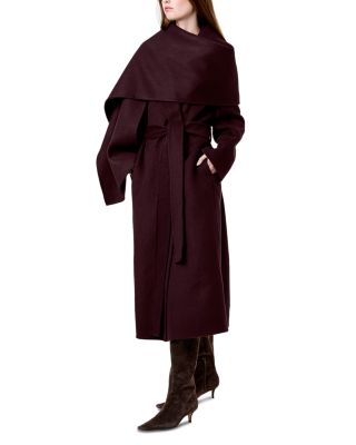 Candice Scarf Neck Long Coat