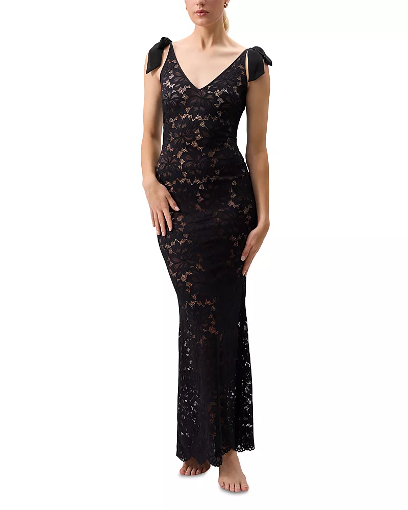 Rya Collection Amour Stretch Lace Floor Length Gown - Exclusive