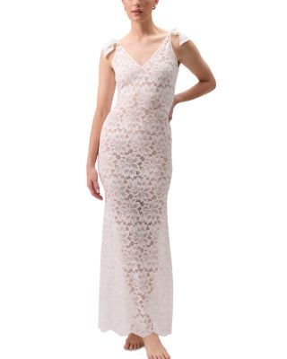 Amour Stretch Lace Floor Length Gown - Exclusive