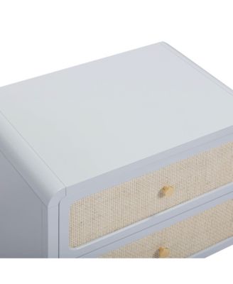 Patty Rattan 2 Drawer Nightstand