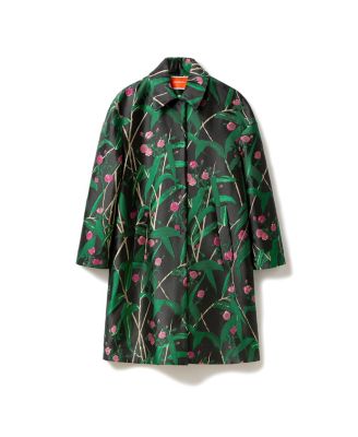 La Doublej Boxy Coat Bamboo Jacquard Black