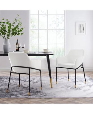 Jovi Performance Velvet Dining Armchair, Set of 2