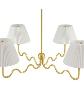 Wave Squiggle 4-Arm Pendant Light