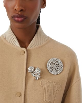 Civada Crystal Flower Brooch