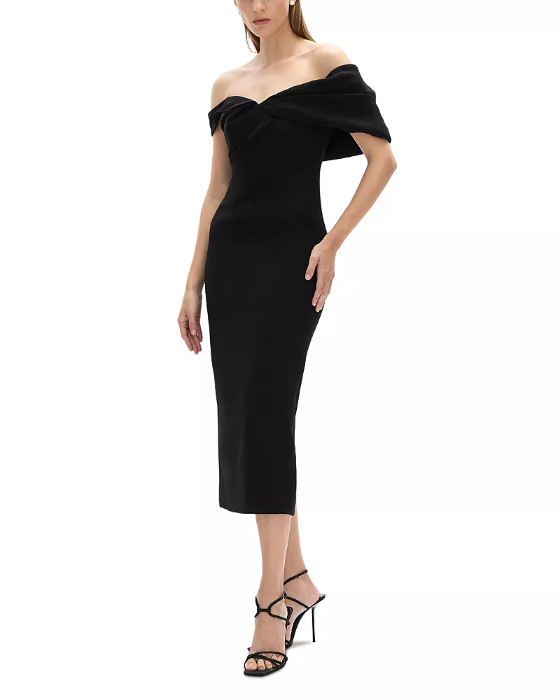 Rachel Gilbert Mattie Off-the-Shoulder Dress