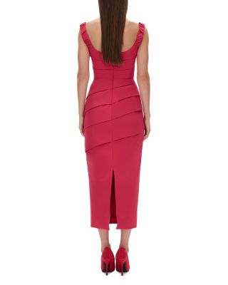 Anna Pleated Midi Dress