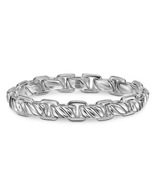 David Yurman - Men's Sculpted Cable Link Bracelet in Sterling Silver, 12mm