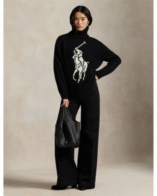 Big Pony Wool Turtleneck Sweater