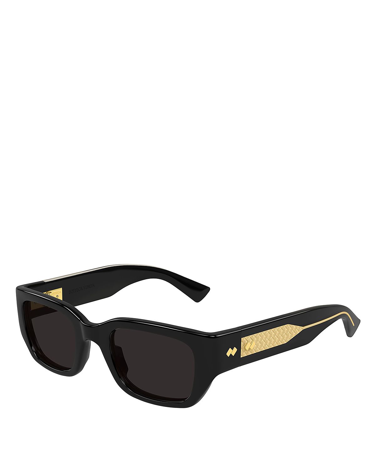 Bottega Veneta Rectangular Sunglasses, 52mm