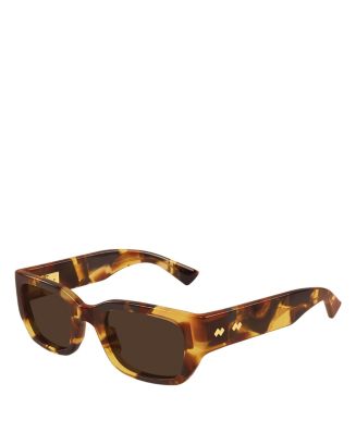 Bottega Veneta Rectangular Sunglasses, 51mm | Bloomingdale's