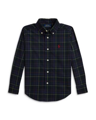 Boys' Plaid Cotton Poplin Shirt - Little Kid