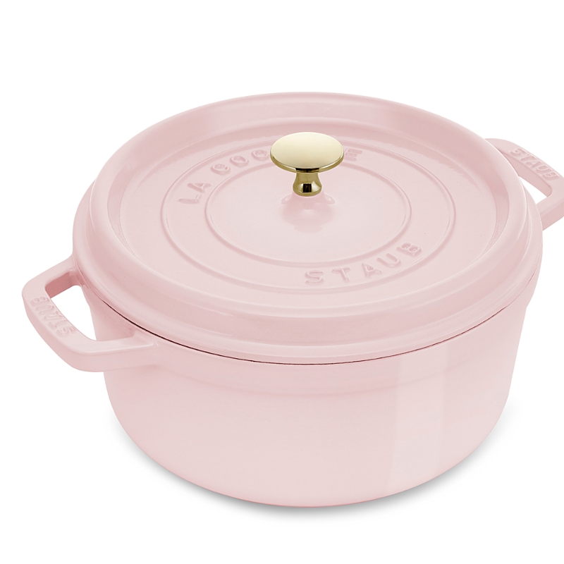 Staub Round Cocotte, 4 Quart In Pink