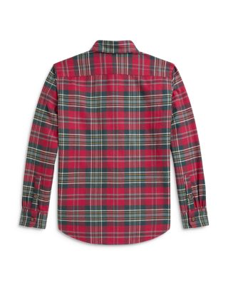 Boys' Plaid Cotton Flannel Workshirt - Big Kid