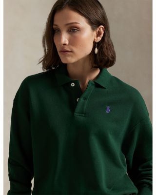 Polo Collar Fleece Pullover