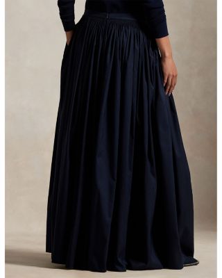 Cotton Silk Faille Maxiskirt