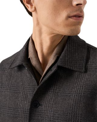 Check Wool Cashmere Chore Jacket