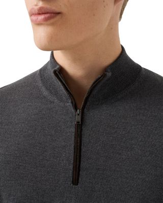 Merino Quarter Zip Knit Sweater