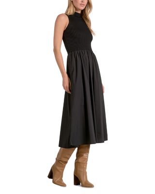 Mixed Media Midi Dress