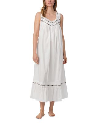 The "Eileen" Cotton Lawn Sleeveless Ballet Nightgown