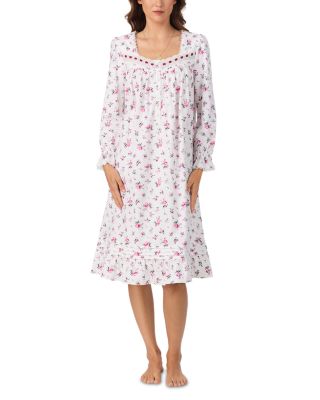 Long Sleeve Cotton Flannel Waltz Nightgown