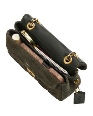 Tabby Suede Quilted Shoulder Bag 20