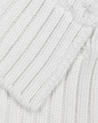 Cable Knit Open Side Poncho