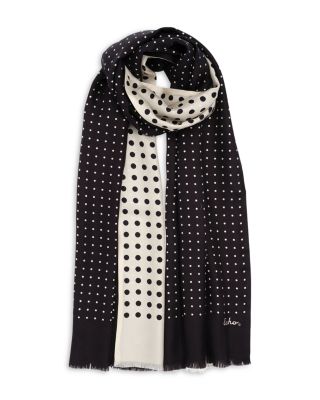 Dot Tubular Silk Scarf 
