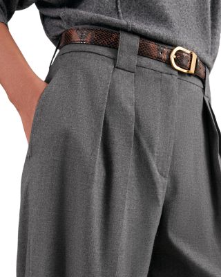 Poppie Wide Leg Flannel Pants