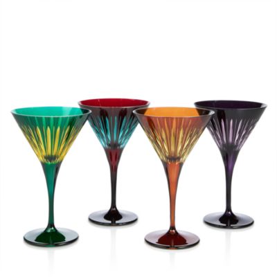 Prism Martini Glasses, Set of 4