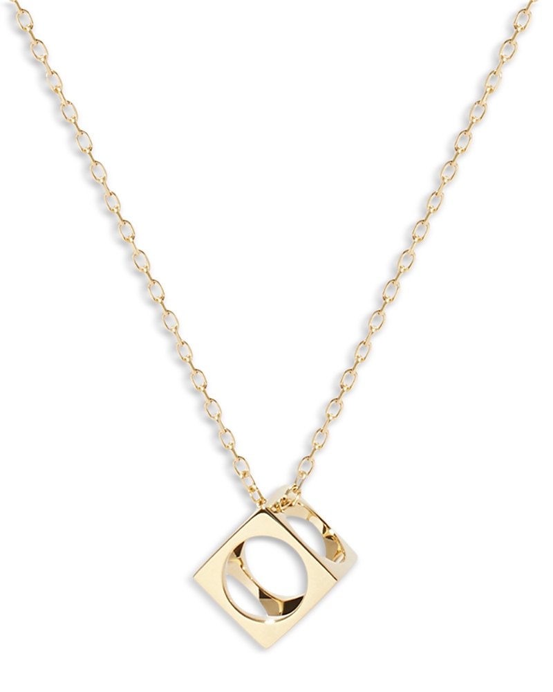 Dinh Van Open Cube Pendant Necklace