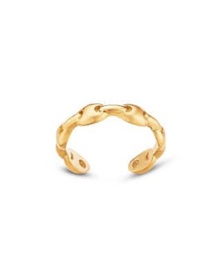 14K Yellow Gold Heavy Metal Mariner Link Single Ear Cuff