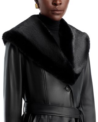 The Veda Faux Leather Coat