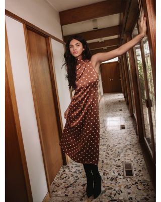 Ennis Satin Midi Dress