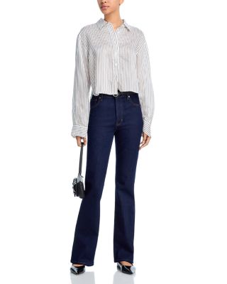 The Reboot High Rise Ankle Bootcut Jeans in Rinse