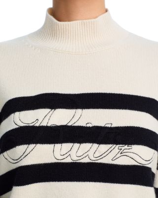 Ritz Striped Cashmere Turtleneck