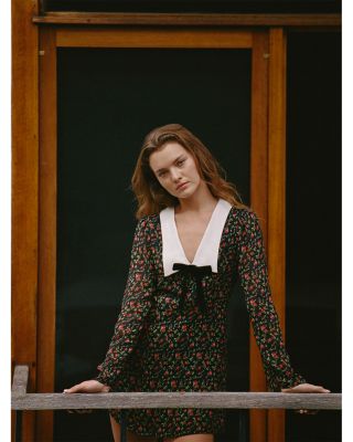 Yasmin Crepe Collared Dress