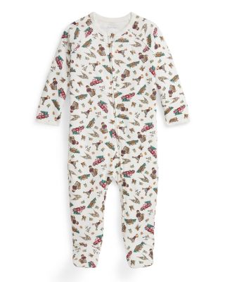 Boys' Polo Bear Cotton Footed Coverall - Baby