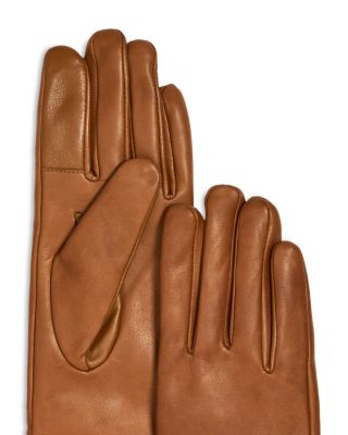 Cashmere Lined Leather Tech Gloves - Exclusive