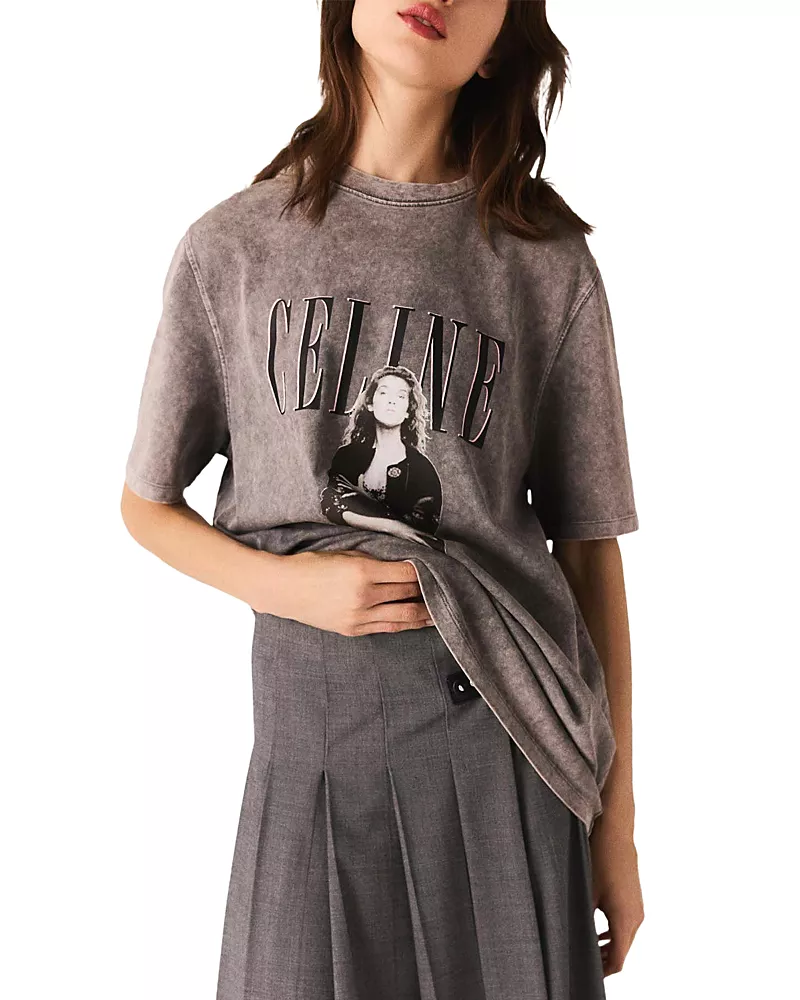 Maje Celine Dion Graphic Tee