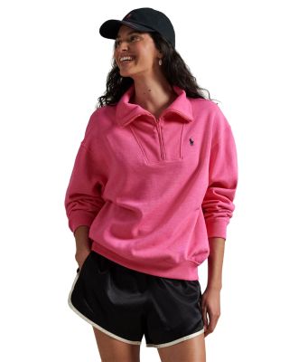 Pink Pony Fleece Half Zip Pullover