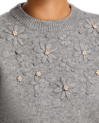 Floral Embroidered Sweater 