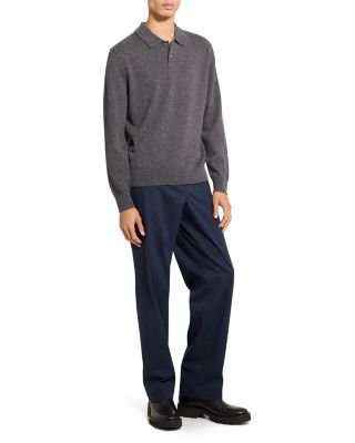 Goris Cashmere Long Sleeve Polo Sweater
