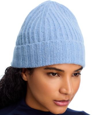 Rib Knit Cuff Cashmere Hat - Exclusive