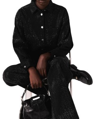 Embellished Denim Shirt