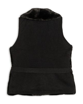 Shawl Collar Faux Fur Vest